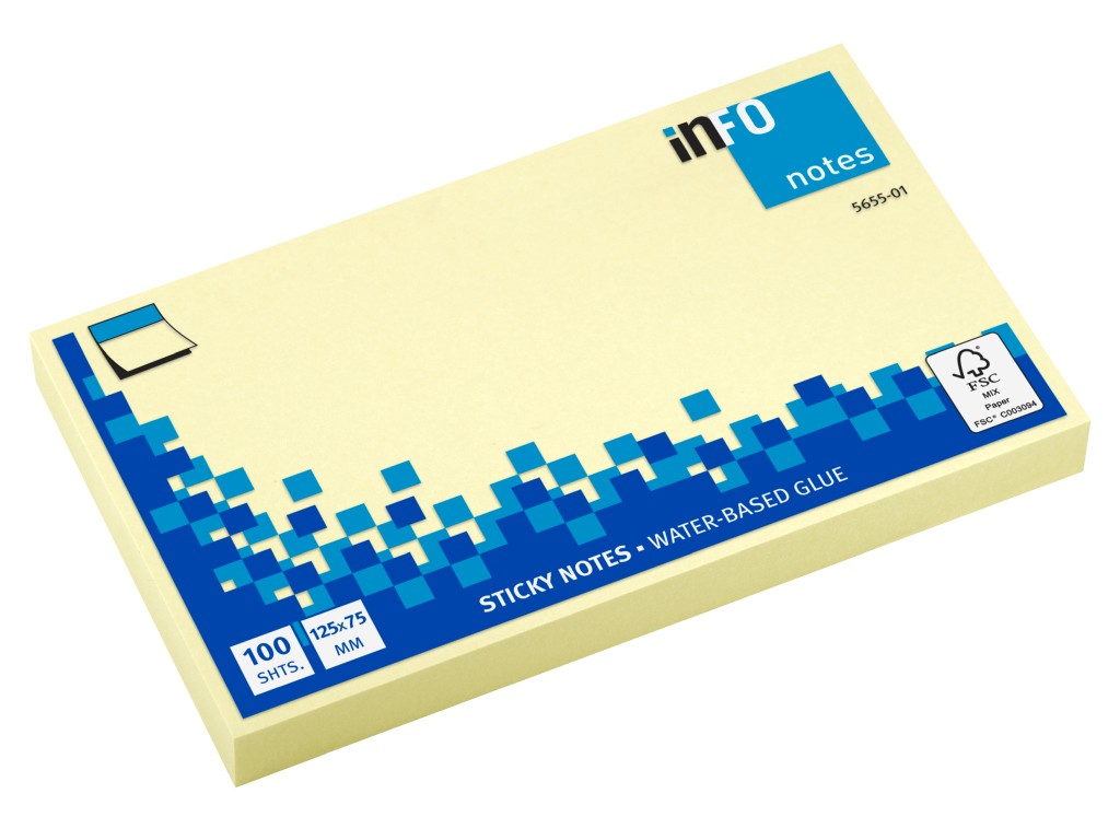 NOTES 75*125 ADEZIV GALBEN PAL