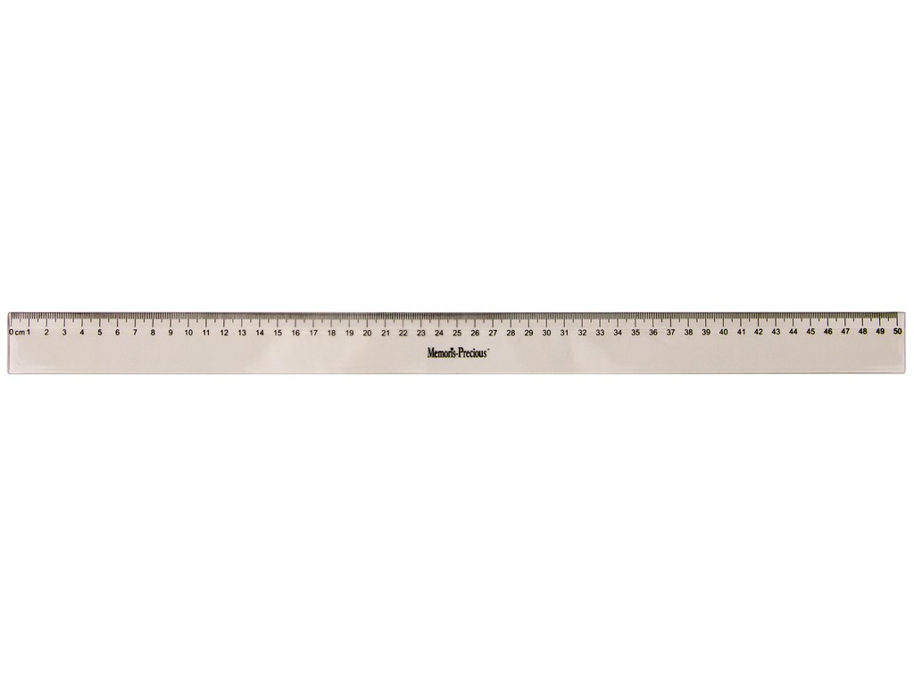 RIGLA 50 CM DELI TRANSPARENT