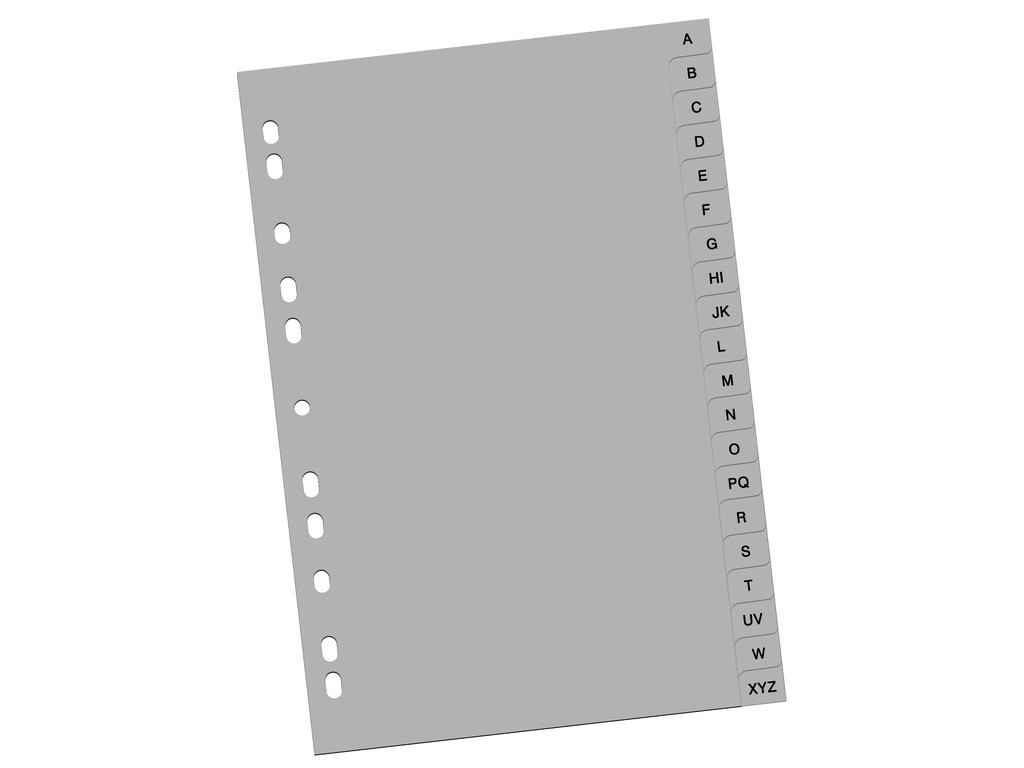 SEPARATOARE INDEX A4 A-Z GRI