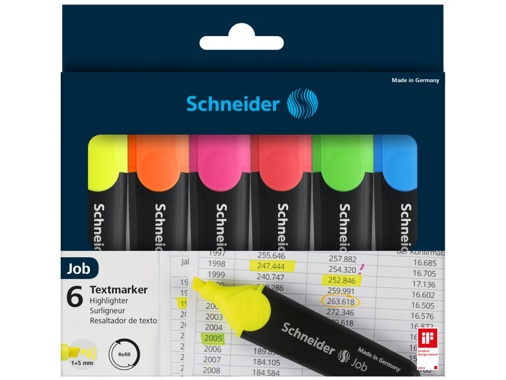 TEXTMARKER SCHNEIDER JOB 6CUL/SET INTENS