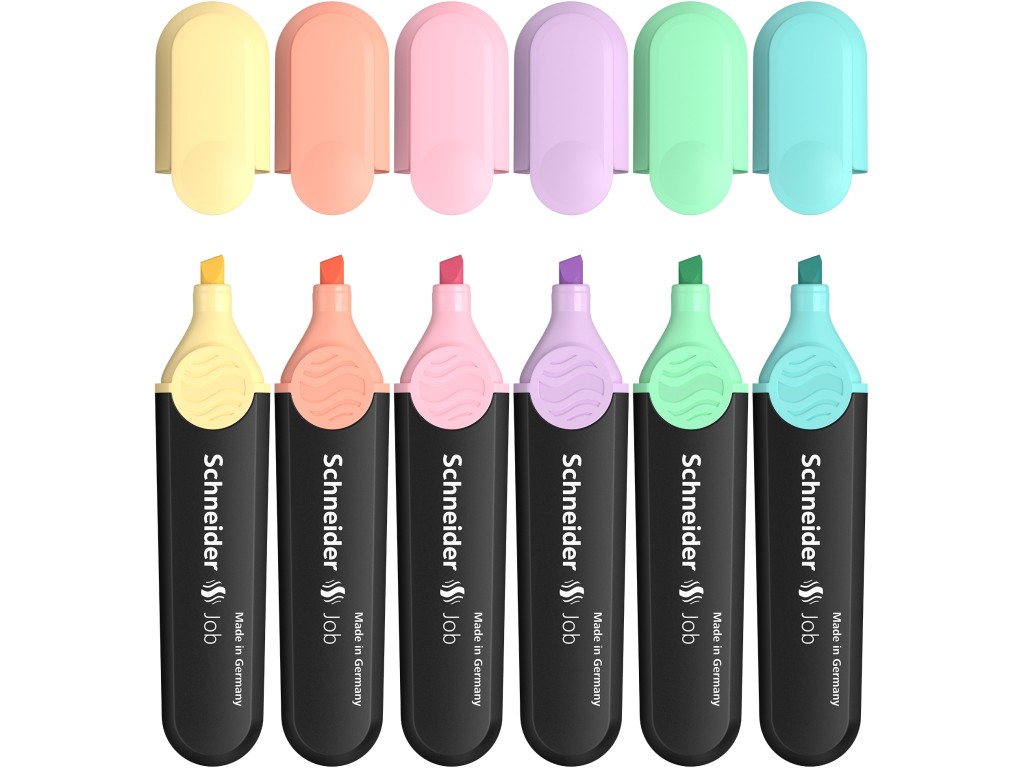 TEXTMARKER SCHNEIDER JOB 6CUL/SET PASTEL - 3
