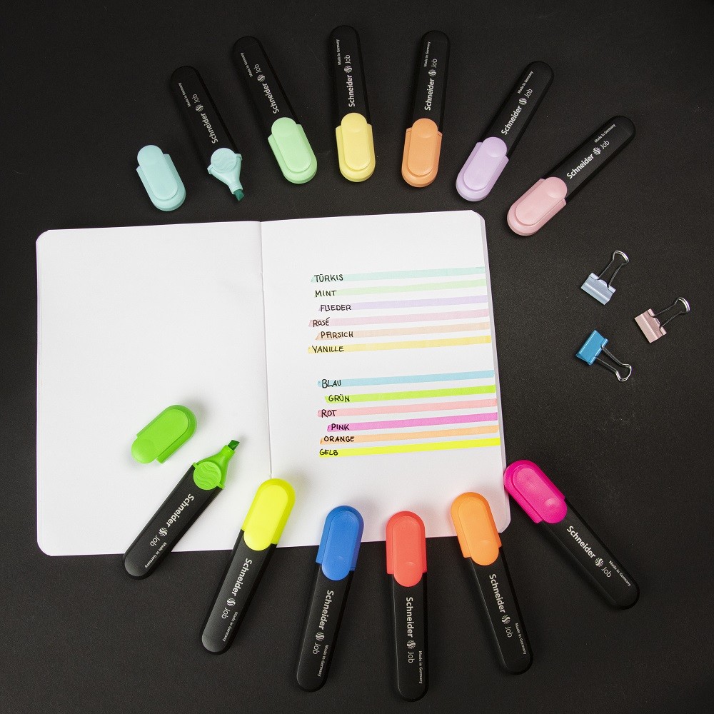 TEXTMARKER SCHNEIDER JOB 6CUL/SET PASTEL - 4