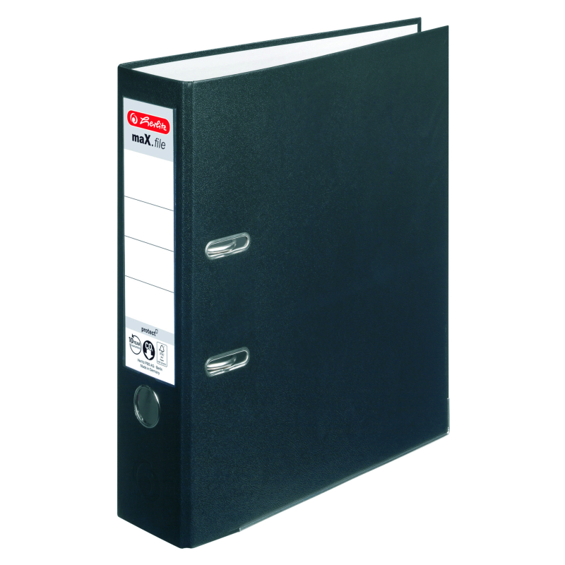 BIBLIORAFT HERLITZ NEGRU 8CM