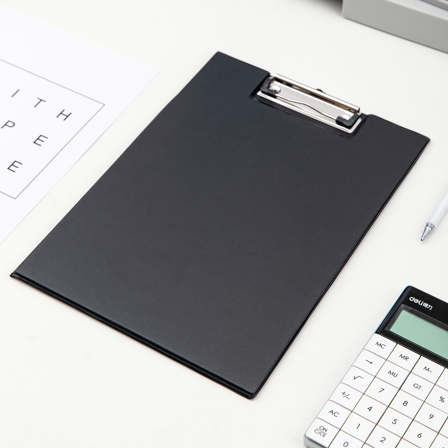 CLIPBOARD SIMPLU NEGRU A4 DELI - 4