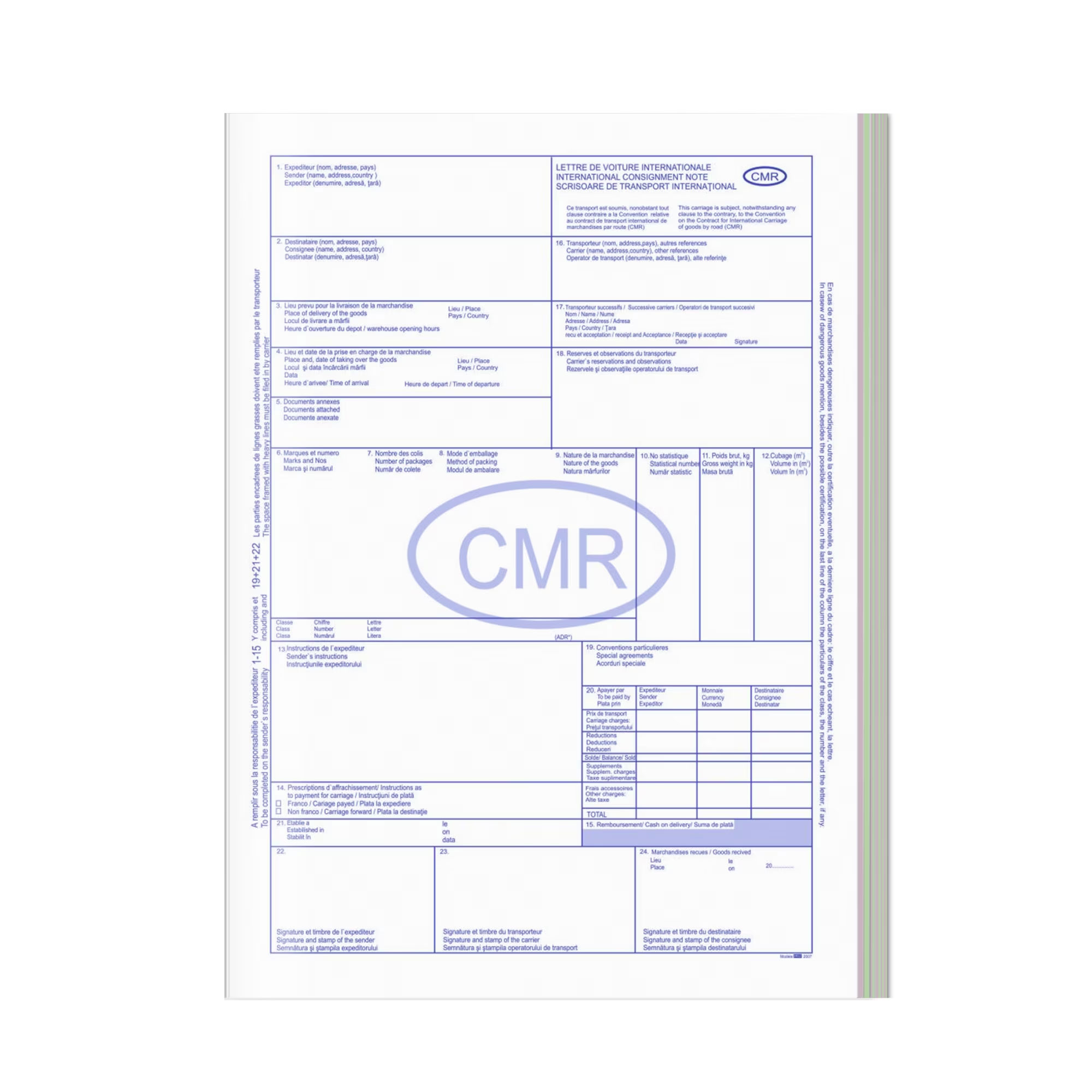 CMR 5EX TRAFIC INTERNATIONAL