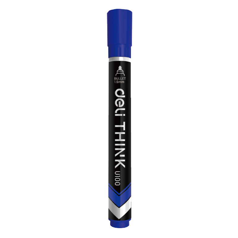 MARKER DELI PERMANENT ALBASTRU 1.5MM